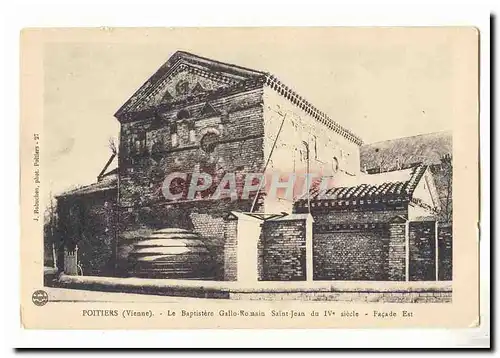 Poitiers Cartes postales Le Baptistere Gallo romain Saint Jean du 4eme siecle