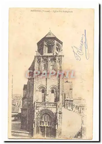 Poitiers Cartes postales Eglise Ste Radegonde