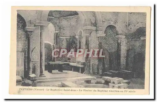 Poitiers Ansichtskarte AK Le Baptistere Saint Jean La piscine du bapteme chretien au 4eme