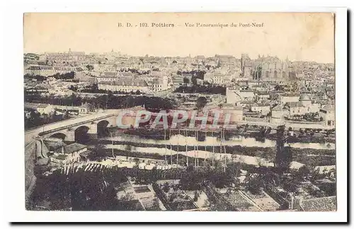 Poitiers Ansichtskarte AK Vue panoramique du pont neuf