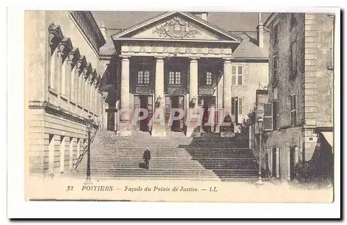 Poitiers Cartes postales Facade du palais de justice