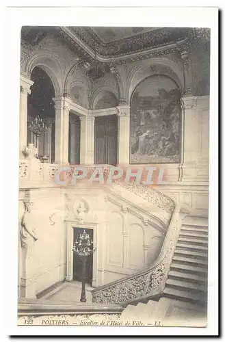 Poitiers Cartes postales Escalier de l&#39hotel de ville