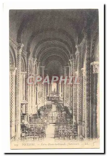 Poitiers Cartes postales Notre Dame la Grande (interieur)
