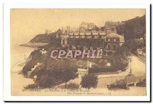 Dinard Cartes postales Les terrasses et la pointe du Moulinet