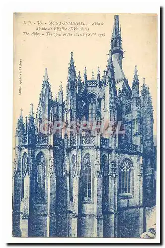 Mont Saint Michel Cartes postales Abside de l'eglise