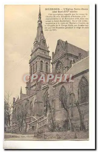 Mezieres Cartes postales L'eglise Notre DAme cote sud