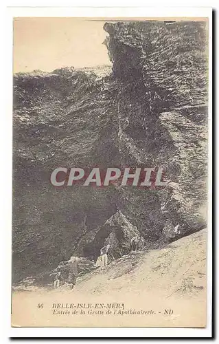 Belle Isle en Mer Cartes postales Entree de la grotte de l'apothicairerie