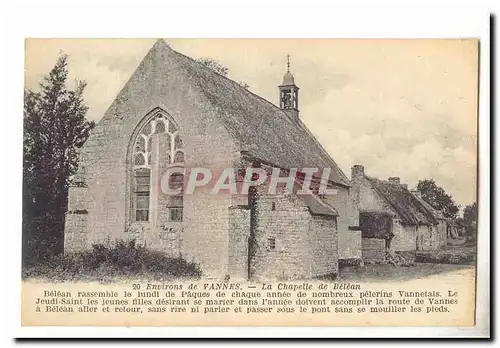 Environs de Vannes Cartes postales La chapelle de Belean