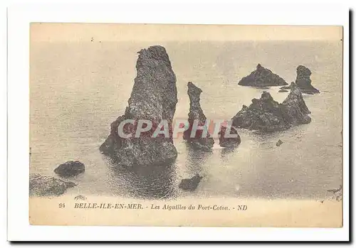 Belle Isle en Mer Cartes postales Les aiguilles du Port Coton