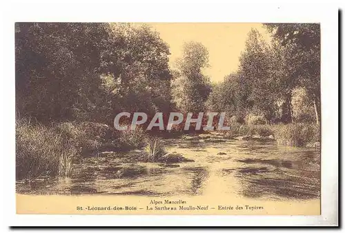 Saint leonard des Bois Ansichtskarte AK La Sarthe au Moulin neuf Entree des Toyeres