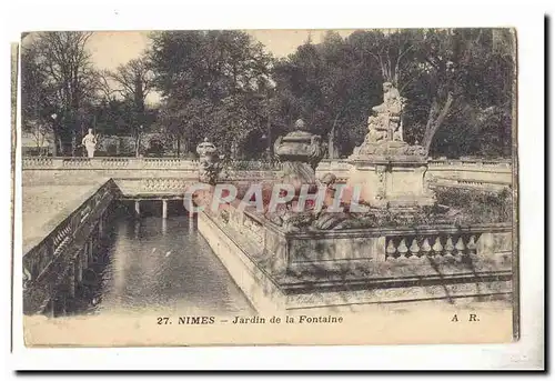 Nimes Cartes postales moderne Jardin de la fontaine