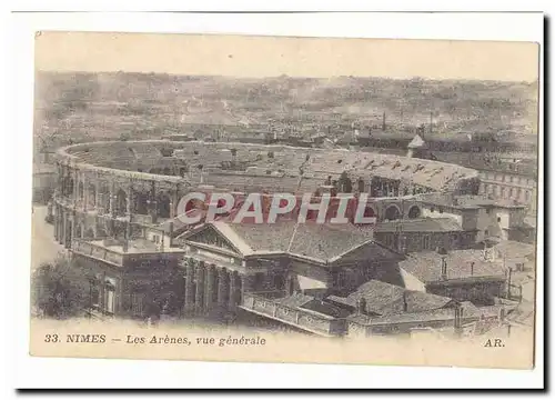 Nimes Cartes postales Les arenes vue generale