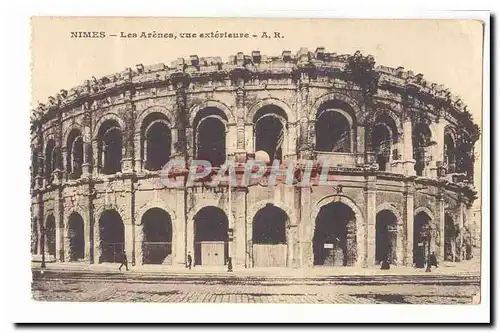 Nimes Cartes postales Les arenes vue exterieure