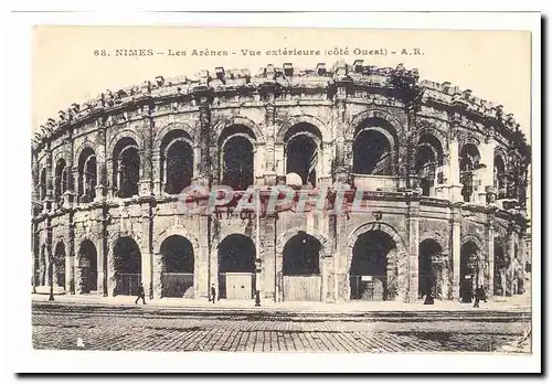 Nimes Cartes postales Les arenes vue exterieure