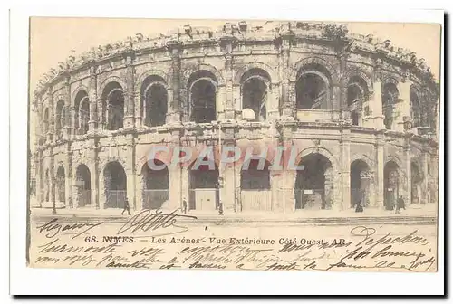 Nimes Ansichtskarte AK Les arenes vue exterieure