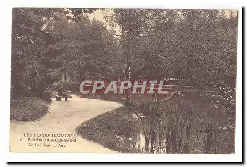 Plombieres les Bains Ansichtskarte AK Le lac dans le parc