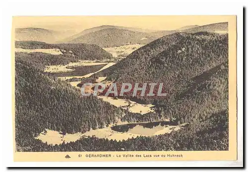 Gerardmer Cartes postales La vallee des lacs vue du Hohneck