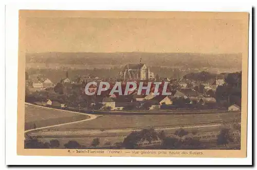 Saint Florentin Cartes postales Vue generale prise route des Rosiers