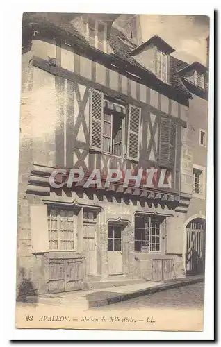 Avallon Cartes postales Maison du 15eme