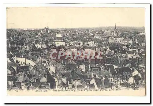 Auxerre Ansichtskarte AK Vue panoramique prise de l&#39eglise Saint Pierre vers l&#39ouest