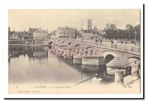 Auxerre Cartes postales Le pont Paul Bert