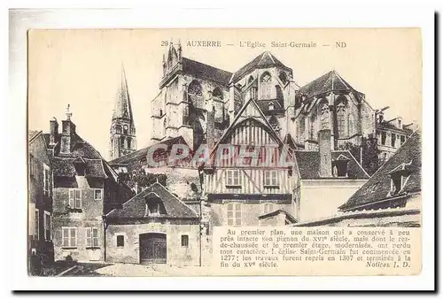 Auxerre Cartes postales l&#39eglise Saint Germain