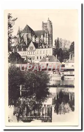 Auxerre Ansichtskarte AK La cathedrale vue prise du bord de l&#39Yonne