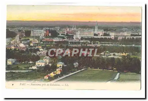 Pau Cartes postales Panorama pris de Guindalos