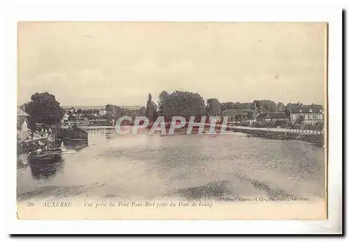 Auxerre Cartes postales Vue prise du pont Paul Bert (cote du pont de Gien)