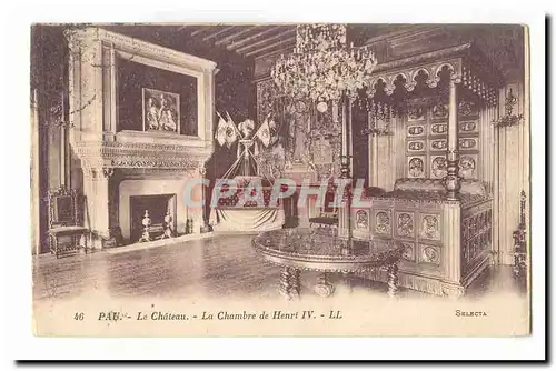 Pau Ansichtskarte AK Le chateau La chambre de Henri IV