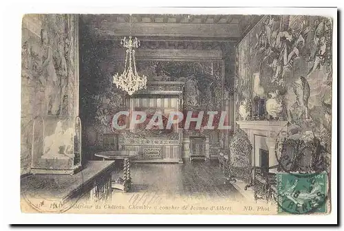 Pau Ansichtskarte AK interieur du chateau Chambre a coucher de Jeanne d&#39Albret