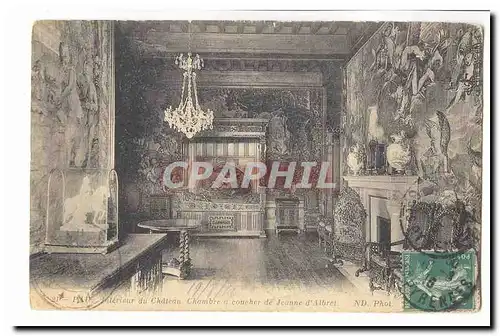 Pau Cartes postales interieur du chateau Chambre a coucher de Jeanne d&#39Albret