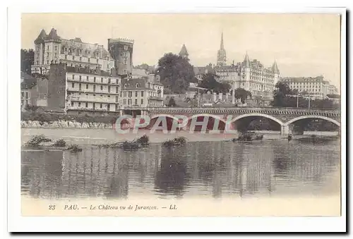 Pau Cartes postales Le chateau vu de Jurancon