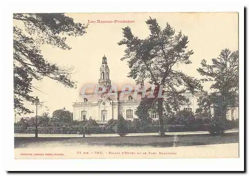 Pau Cartes postales palais d&#39hiver et le parc Beaumont