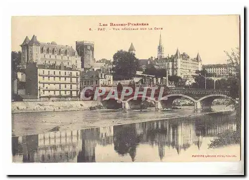 Pau Cartes postales Vue generale sur le Gave