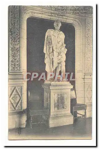 Pau Ansichtskarte AK le chateau Statue de Henri IV (salle a manger)