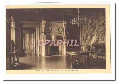 Pau Cartes postales Chateau Henri IV Salon de famille