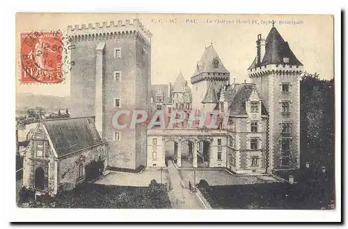 Pau Ansichtskarte AK Le chateau Henri IV facade principale