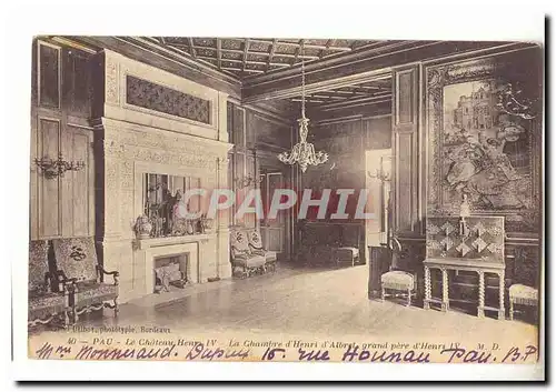 Pau Ansichtskarte AK Le chateau Herni IV La chambre d&#39henri d&#39albret grand pere d&#39Henri IV