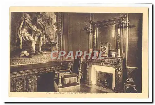 Pau Cartes postales Le chateau Herni IV Cabinet du souverain