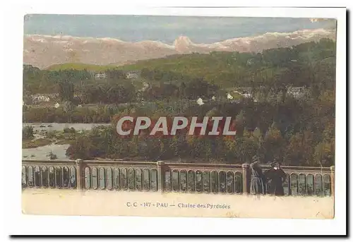 Pau Cartes postales Chaine des Pyrenees