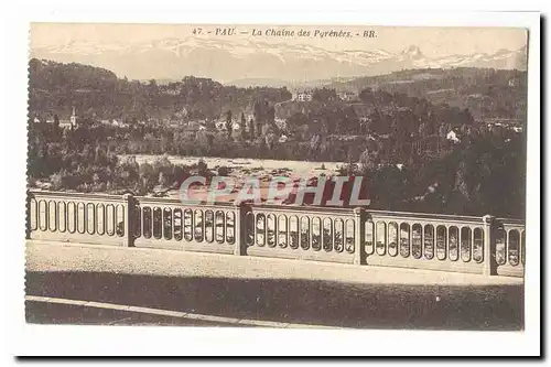 Pau Cartes postales La chaine des Pyrenees