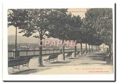 Pau Cartes postales Boulevard des Pyrenees