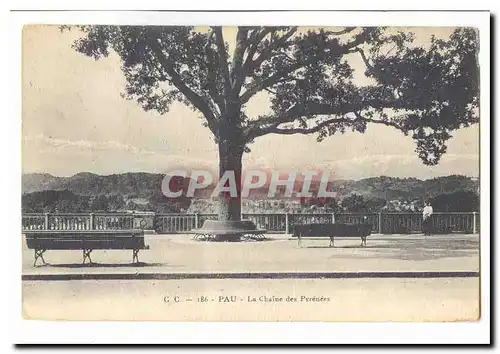 Pau Cartes postales La chaine des Pyrenees