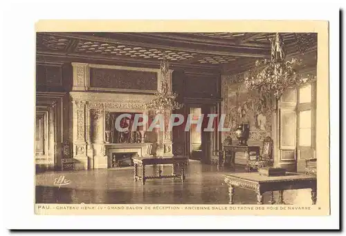 Pau Ansichtskarte AK Chateau de Henri IV Grand salon de reception Ancienne salle du trone des rois de Navarre