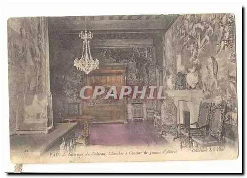 Pau Ansichtskarte AK Interieur du chateau Chambre a coucher de Jeanne d&#39Albret