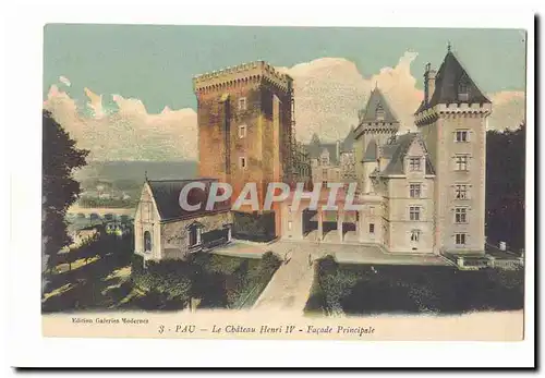 Pau Ansichtskarte AK Le chateau Henri IV Facade principale