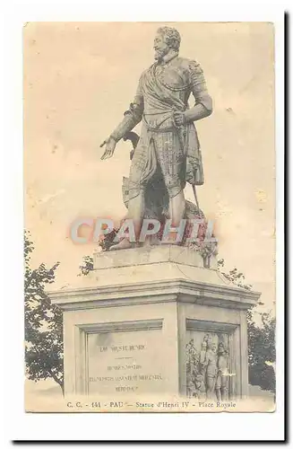 Pau Cartes postales Statue d&#39Henri IV Place Royale