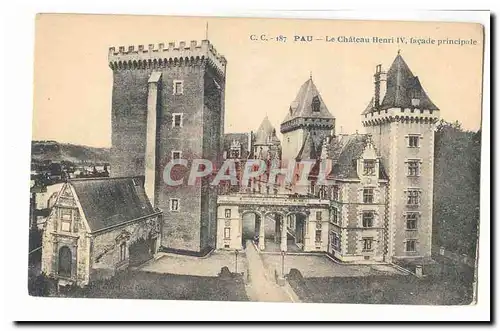 Pau Cartes postales le chateau d&#39Henri IV facade principale