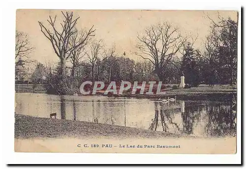 Pau Ansichtskarte AK Le lac du Parc Beaumont